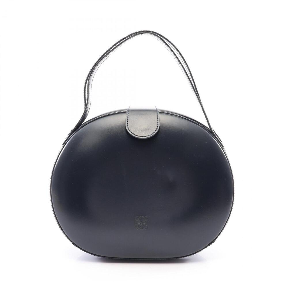 Loewe Anagram Handbag, Leather, Women's, Navy